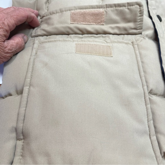 Vtg. Alaska Down And Leather Vest Sz-M Puffer Goodedown Zipper/Snap Buttons - Picture 15 of 16